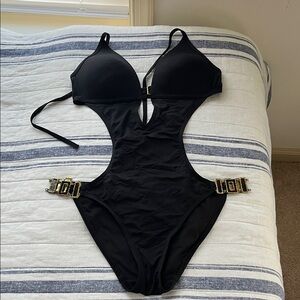 Victoria's Secret Black Cutout Swimsuit